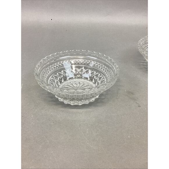 Set Of 2 Anchor Hocking Wexford Small Bowl & Indiana Glass Divided Serving Tray - Picture 3 of 16